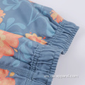 Pantalones cortos de playa florales con estampado de bañadores de estilo deportivo